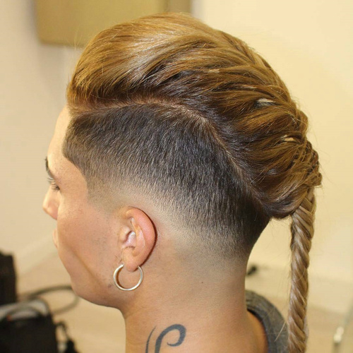 Braided Long Top Short Sides