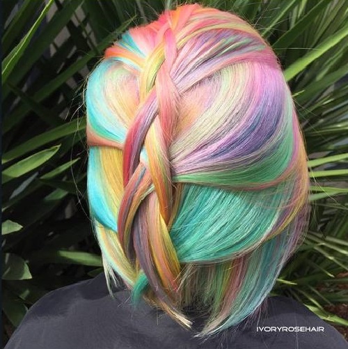 Rainbow Pastel Hair