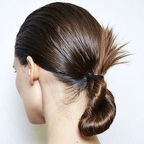 Sleek Low Twisted Ponytail