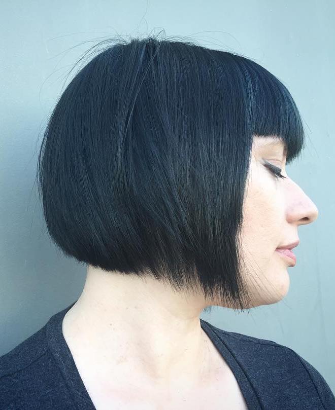 Black Bob With Bangs