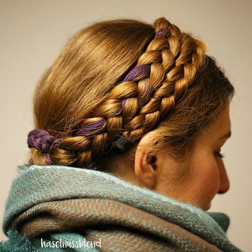 Two Braids Updo