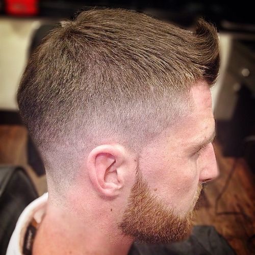 quiff haircut with fade