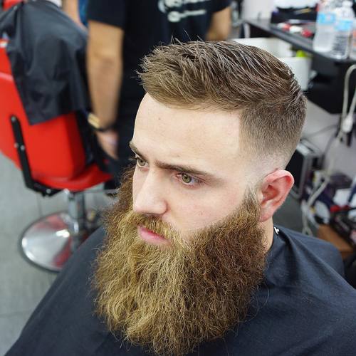 hipster haircut with beard