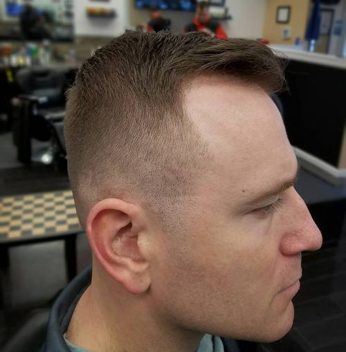 crew cut for thinning hair