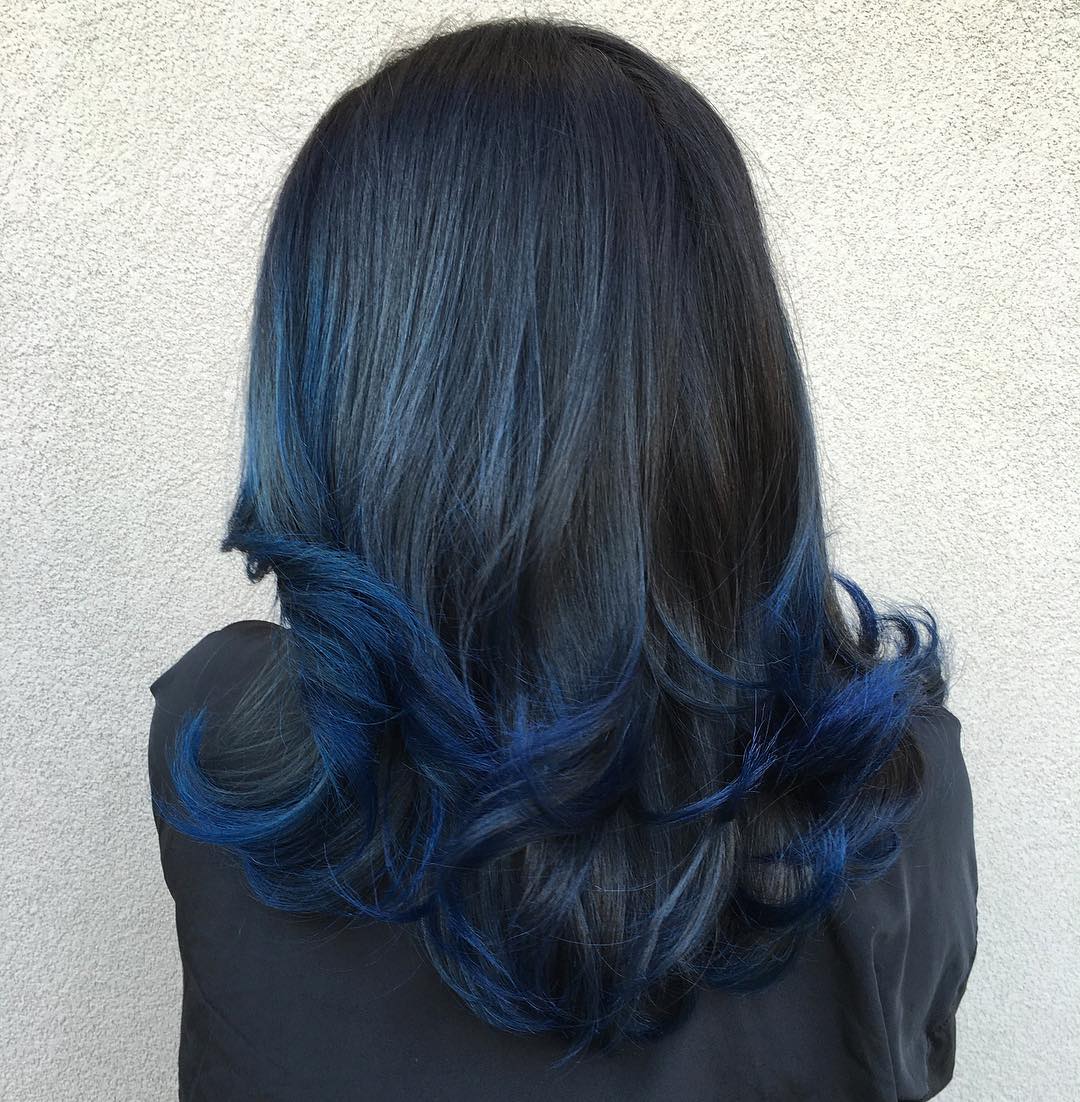 20 Dark Blue Hairstyles That Will Brighten Up Your Look