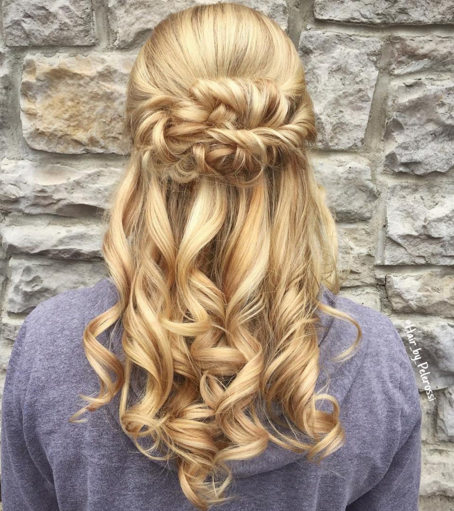 50 Half Up Half Down Hairstyles for Everyday and Party Looks (469 x 527 Pixel)