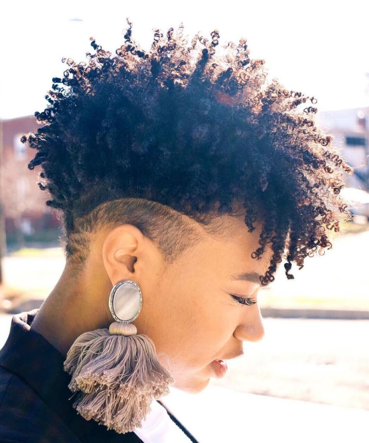 75 Most Inspiring Natural Hairstyles for Short Hair in 2019 (454 x 545 Pixel)