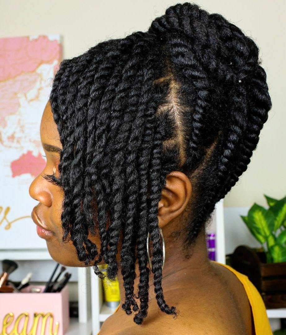 60 Easy and Showy Protective Hairstyles for Natural Hair (500 x 585 Pixel)