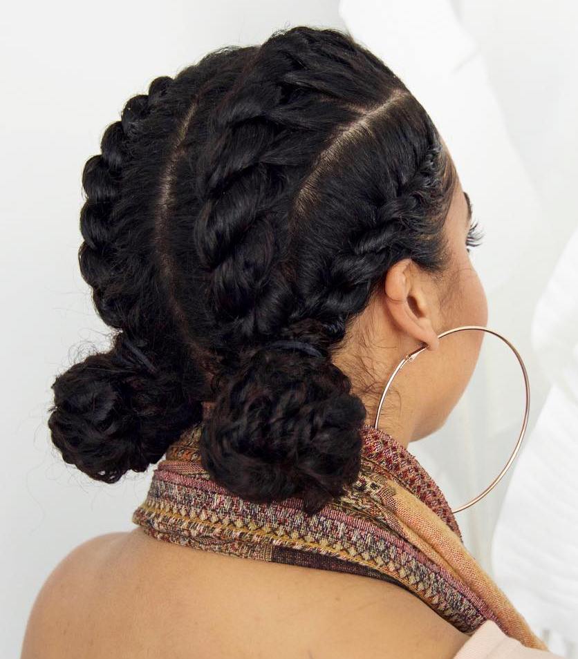 60 Easy and Showy Protective Hairstyles for Natural Hair (500 x 570 Pixel)