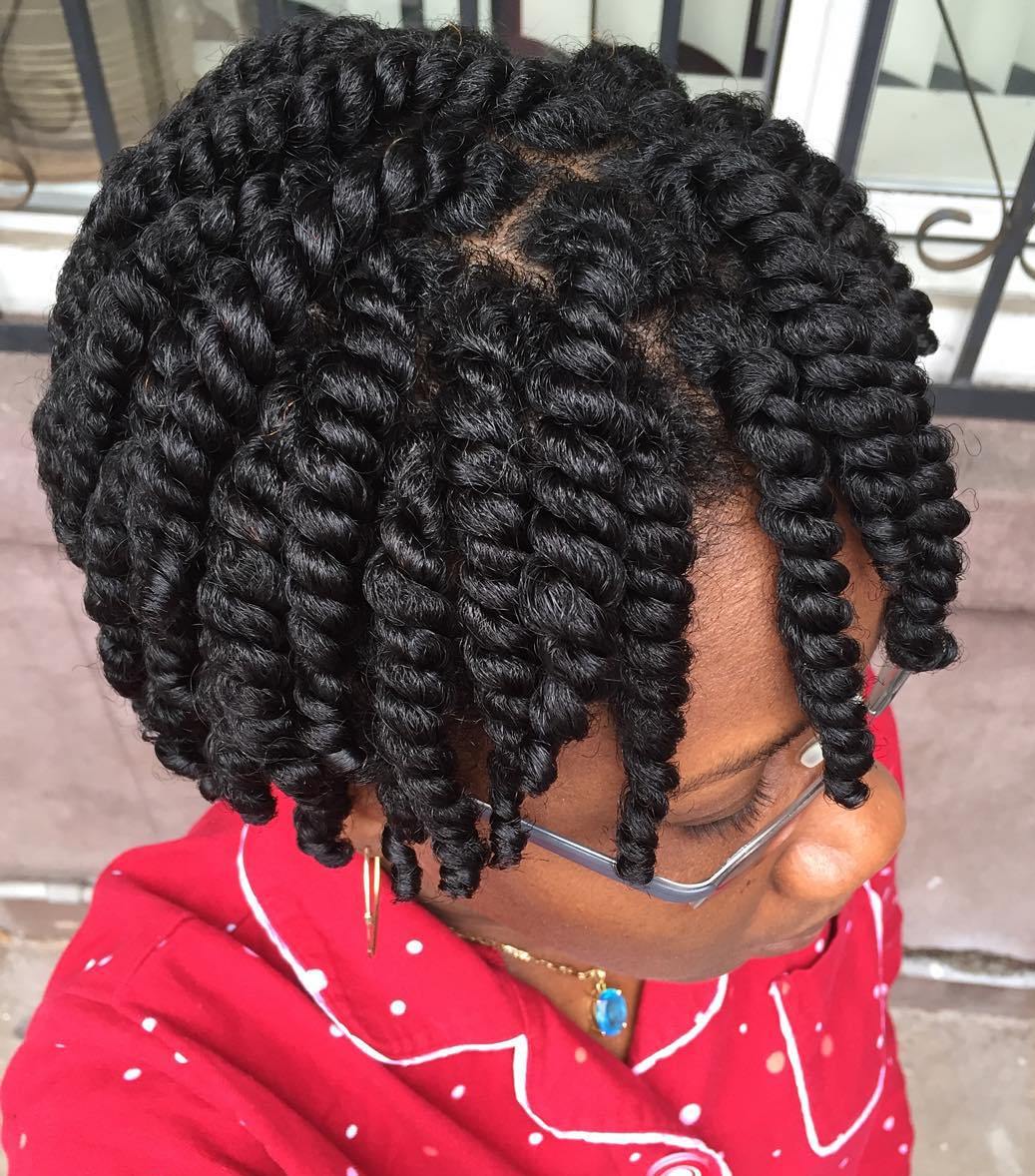 50 Easy and Showy Protective Hairstyles for Natural Hair (500 x 568 Pixel)