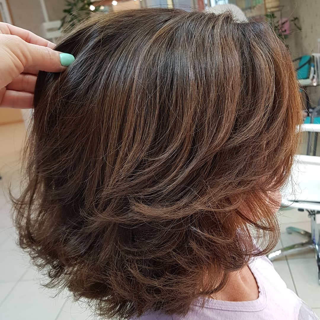 4 Medium Length Haircut With Flipped Layers 