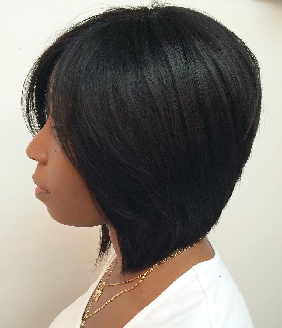 60 Showiest Bob Haircuts for Black Women (500 x 583 Pixel)