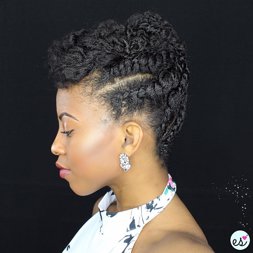 75 Most Inspiring Natural Hairstyles for Short Hair in 2019 (500 x 500 Pixel)