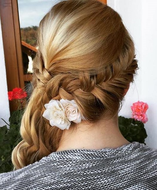 Curly Prom Hairstyles For Long Hair To The Side With Braids Curly Prom Hairstyles For Long Hair To The Side With Braids