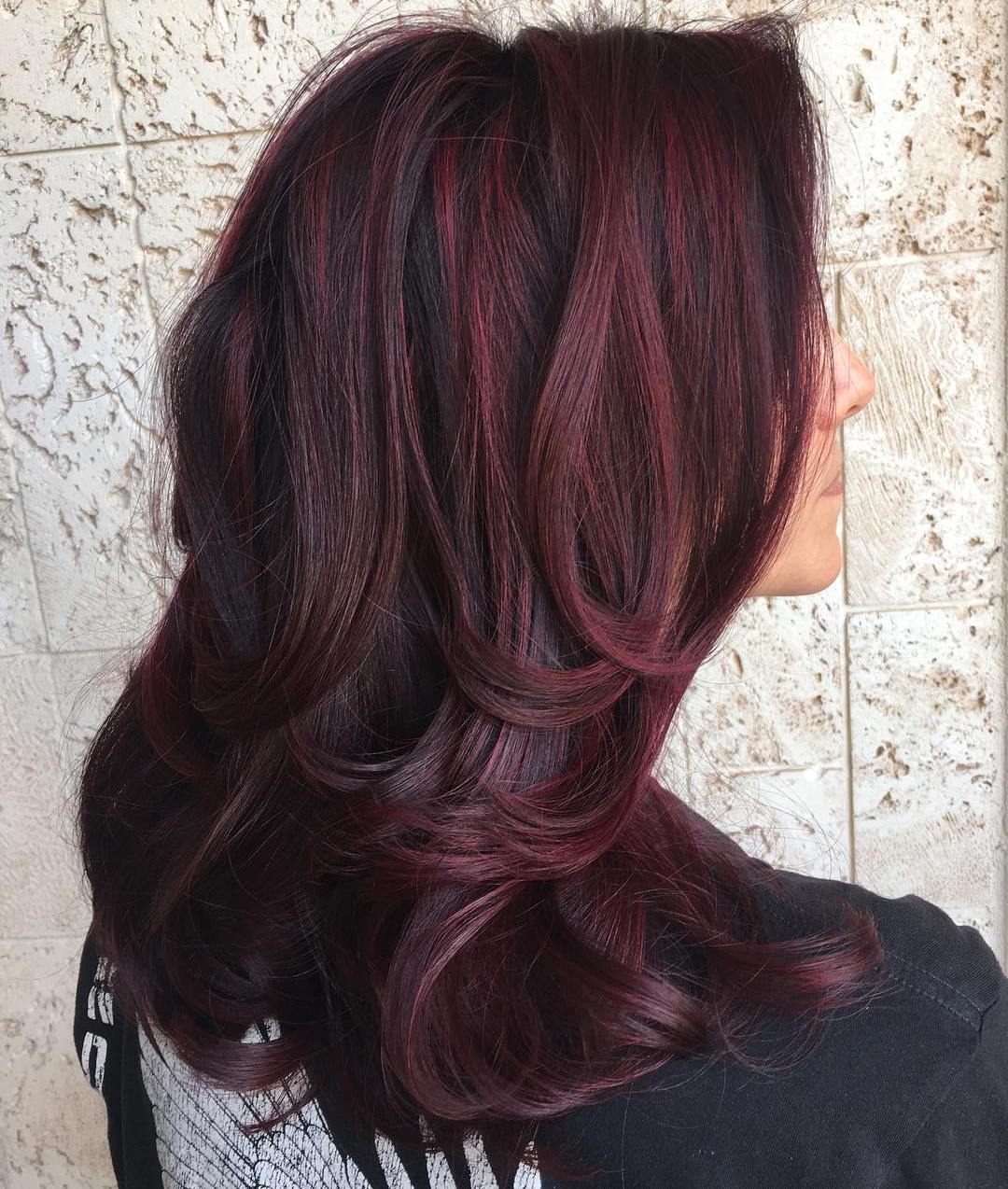 50 Shades of Burgundy Hair: Dark Burgundy, Maroon ... (1080 x 1274 Pixel)