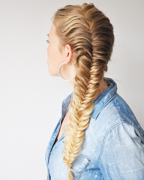 french fishtail braid steps