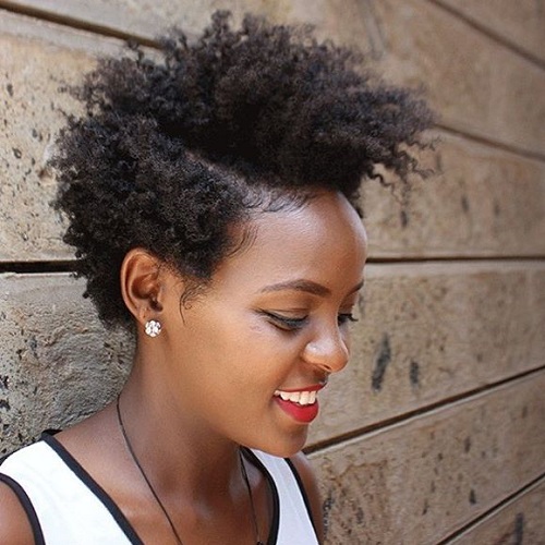 75 Most Inspiring Natural Hairstyles for Short Hair in 2021 (500 x 500 Pixel)