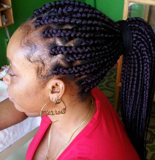 Large Box Braids Styles