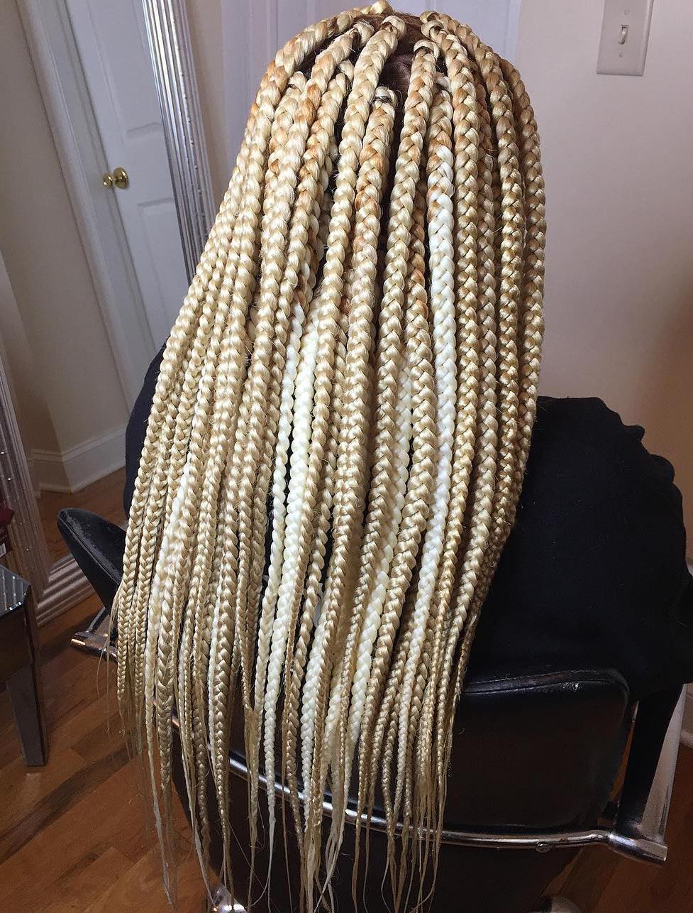 40 Best Big Box Braids Hairstyles | Jumbo Box Braids (500 x 658 Pixel)