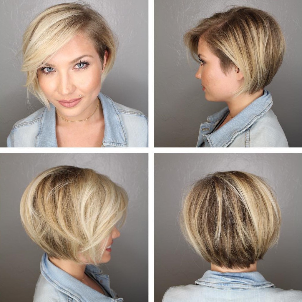 50 Cute Looks with Short Hairstyles for Round Faces (500 x 500 Pixel)