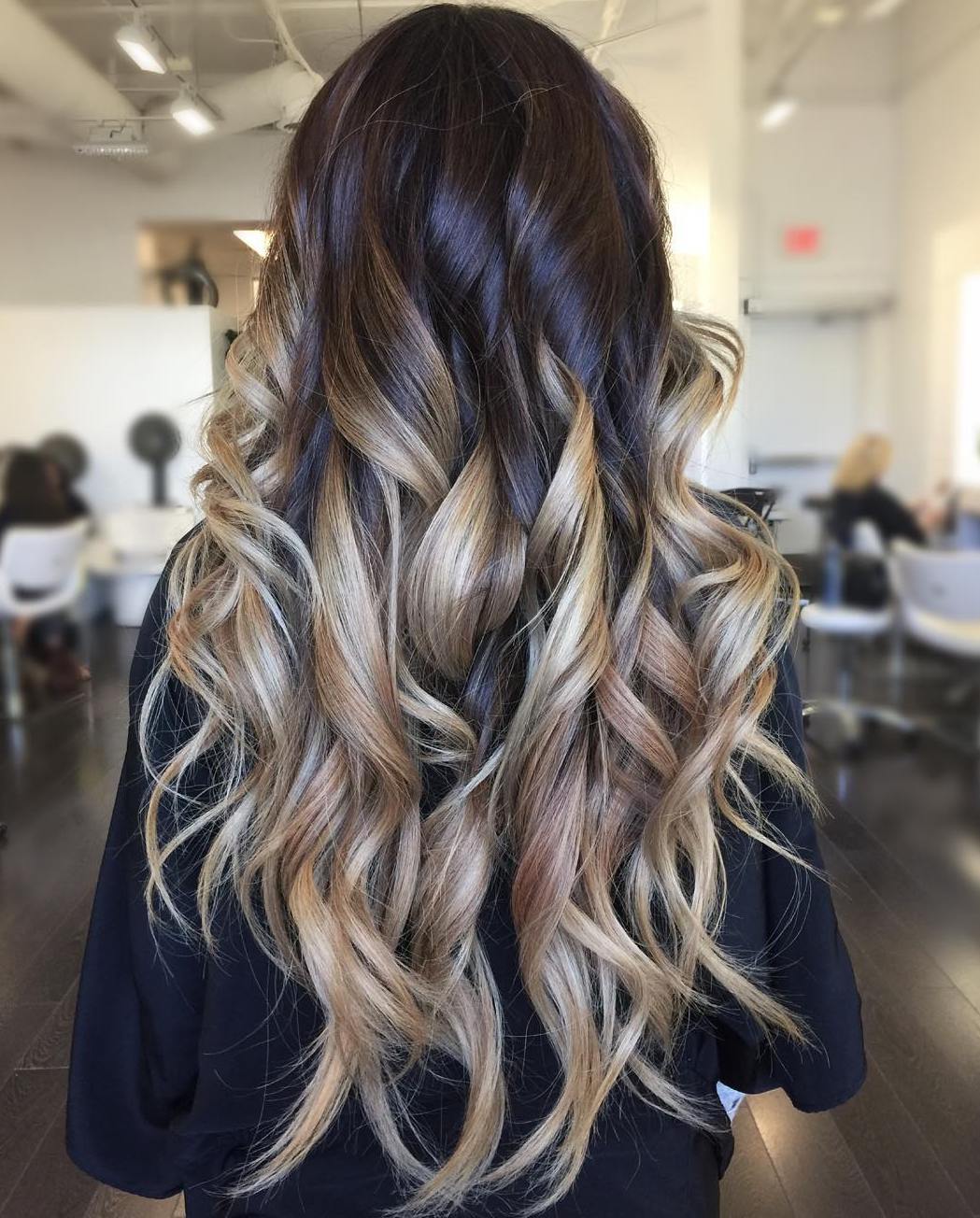 40 Vivid Ideas for Black Ombre Hair (500 x 622 Pixel)