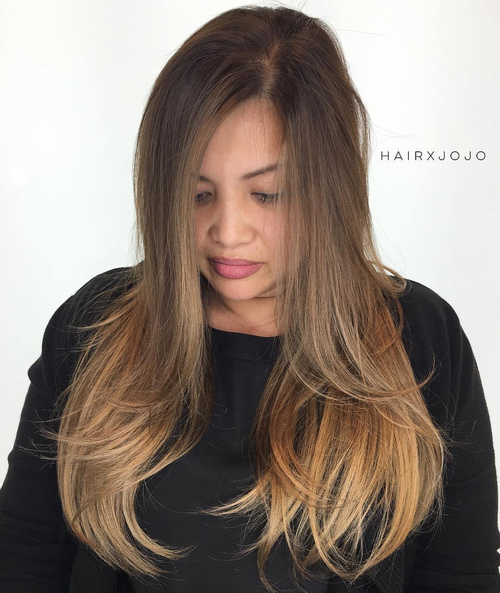 20 Jaw-Dropping Long Hairstyles for Round Faces (500 x 593 Pixel)