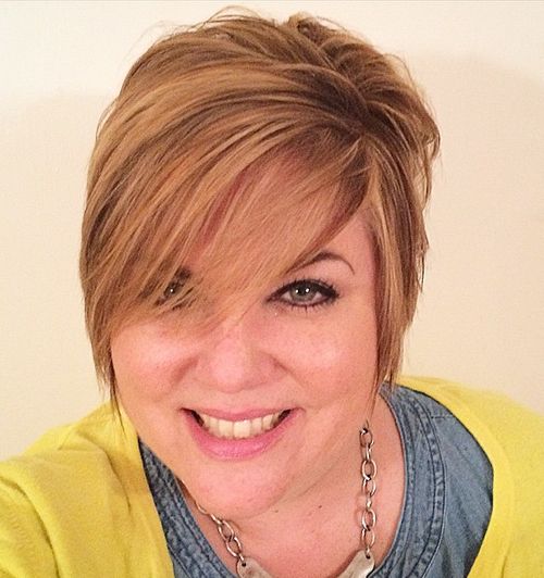 50 Cute Looks with Short Hairstyles for Round Faces (500 x 532 Pixel)