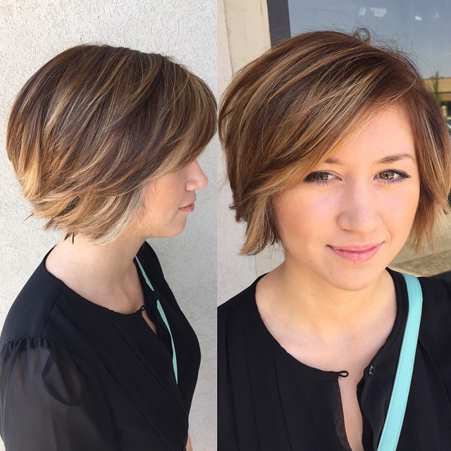 50 Cute Looks with Short Hairstyles for Round Faces (500 x 500 Pixel)