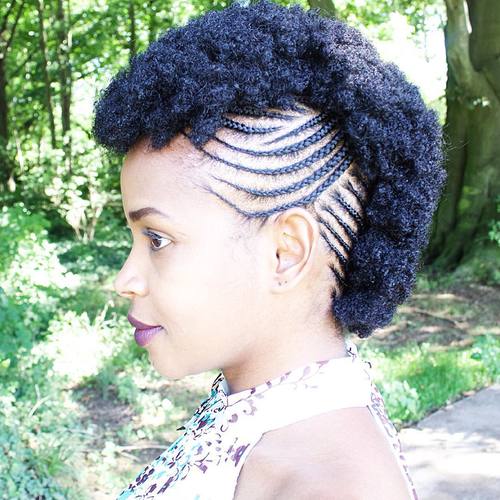 Fun, Fancy and Simple Natural Hair Mohawk Hairstyles (500 x 500 Pixel)