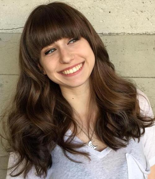 40 Refreshing Variations of Bangs for Round Faces (500 x 579 Pixel)