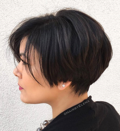 60 Classy Short Haircuts and Hairstyles for Thick Hair (500 x 546 Pixel)