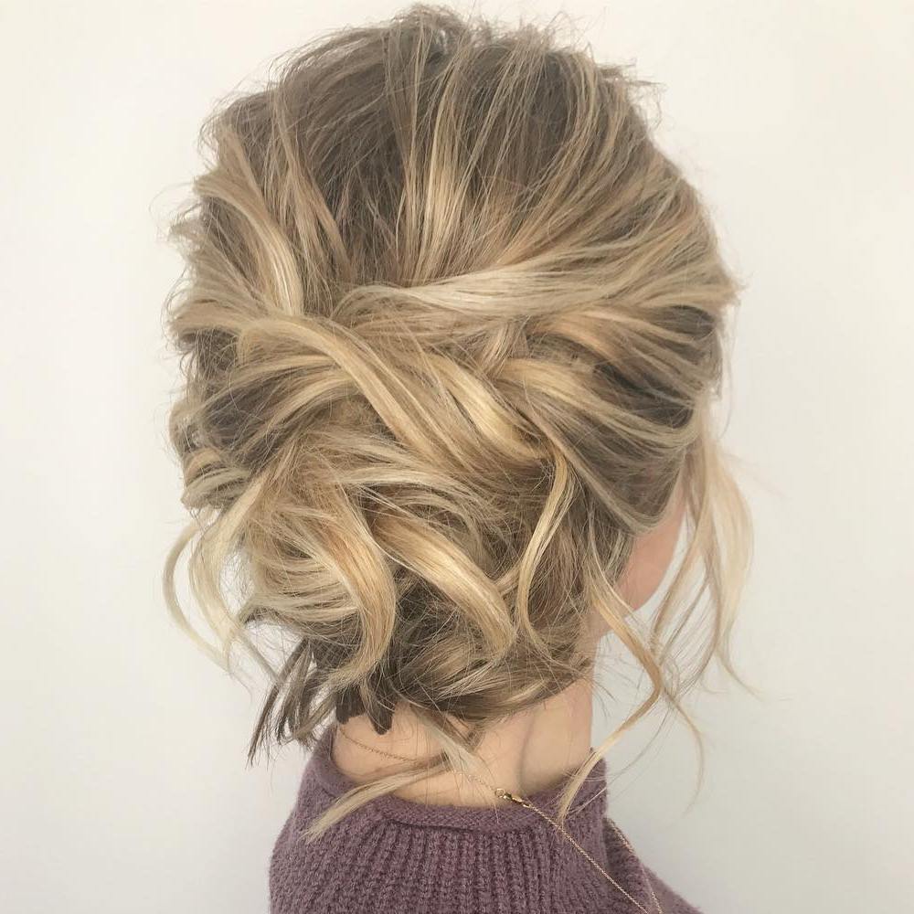 60 Easy Updo Hairstyles for Medium Length Hair in 2018 (500 x 500 Pixel)