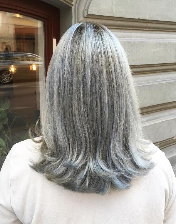 medium grey hairstyles those over 50