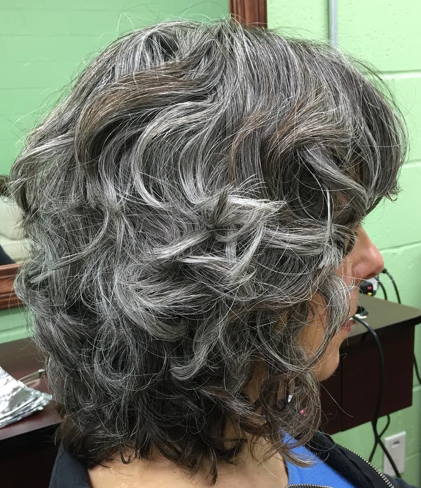 65 Gorgeous Hairstyles for Gray Hair (500 x 580 Pixel)