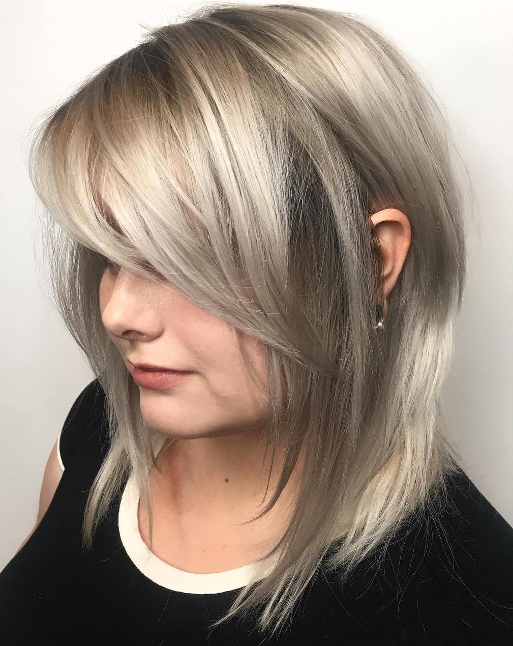 40 Side-Swept Bangs to Sweep You off Your Feet (500 x 629 Pixel)