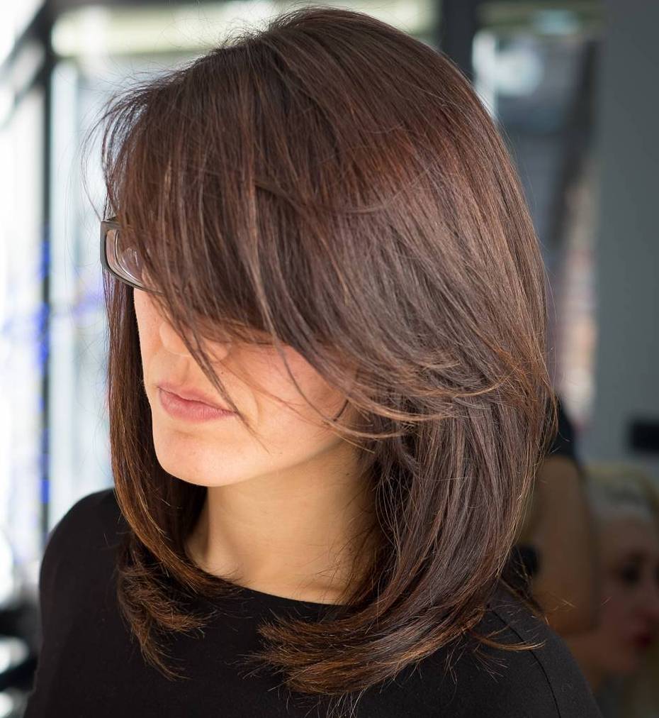 40 Side-Swept Bangs to Sweep You off Your Feet (500 x 544 Pixel)