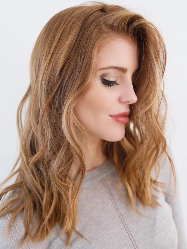 Cropped 2 Light Brown Hair With Caramel Highlights 