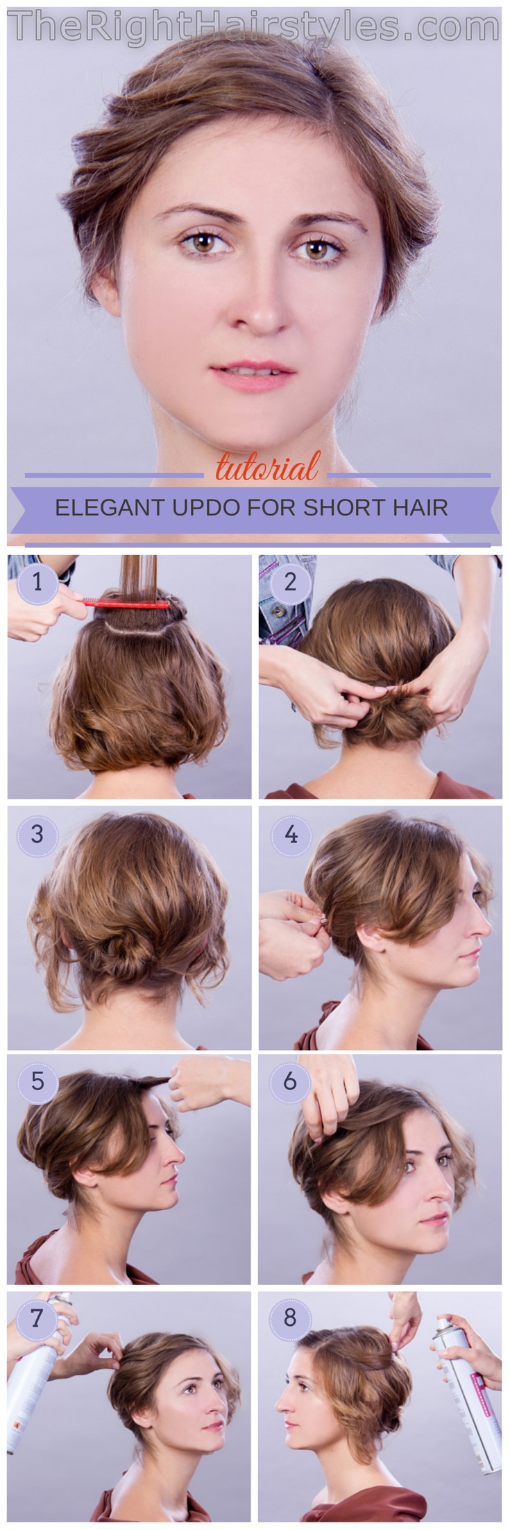 How To: Elegant Updo For Short Fine Hair (500 x 1500 Pixel)