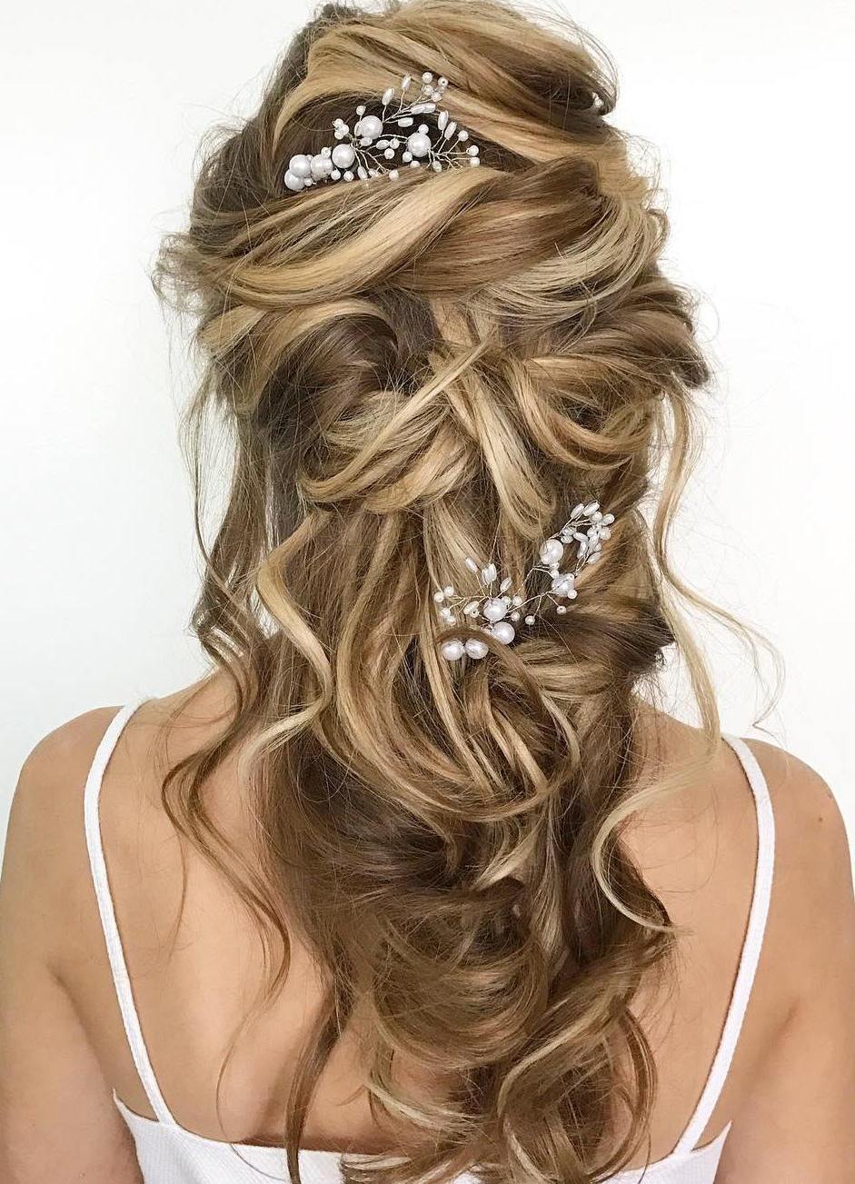 40 Gorgeous Wedding Hairstyles for Long Hair (500 x 692 Pixel)