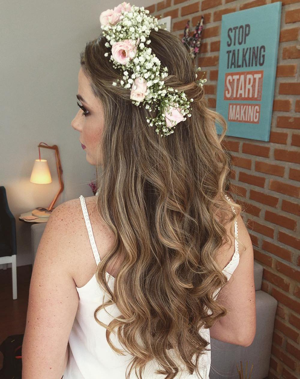 Simple Wedding Hairstyles Down Images