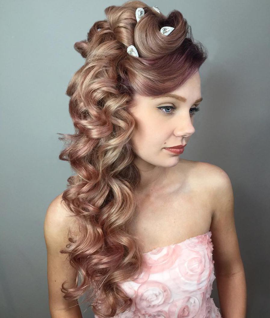 40 Gorgeous Wedding Hairstyles for Long Hair (500 x 589 Pixel)