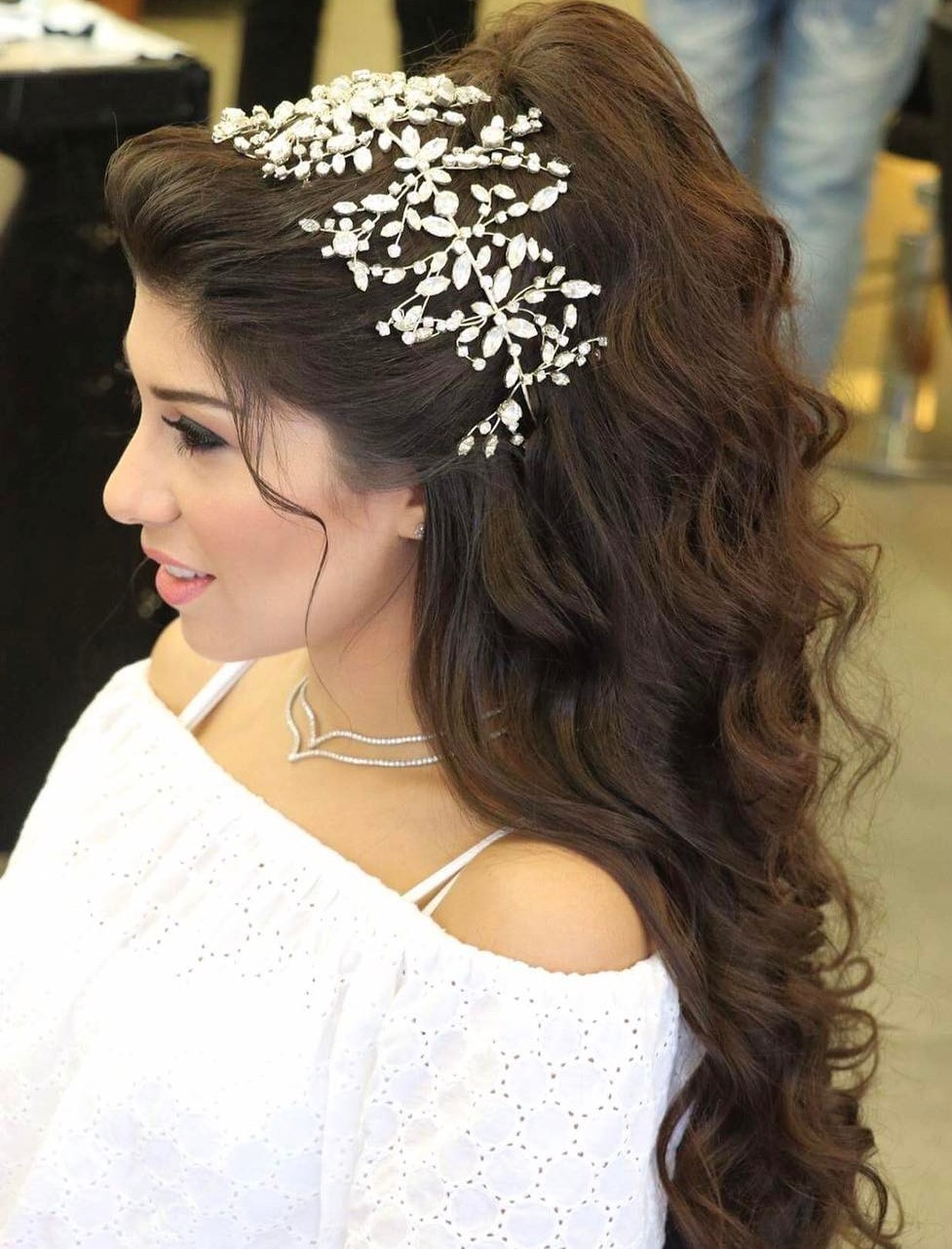 40 Gorgeous Wedding Hairstyles for Long Hair (500 x 656 Pixel)
