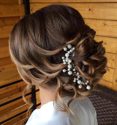40 Chic Wedding Hair Updos for Elegant Brides (500 x 532 Pixel)