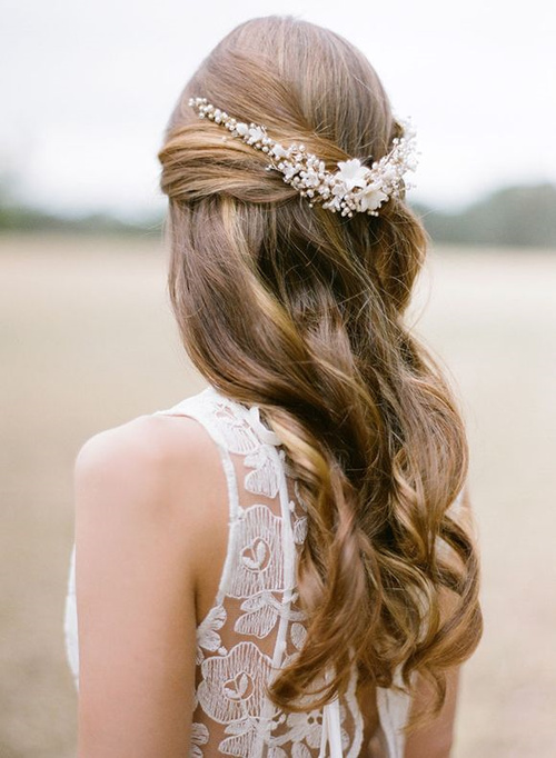Half Up Half Down Wedding Hairstyles - 50 Stylish Ideas ... (500 x 682 Pixel)