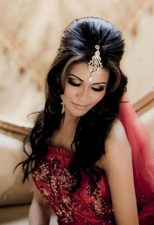 Hairstyles for Indian Wedding - 20 Showy Bridal Hairstyles (500 x 729 Pixel)