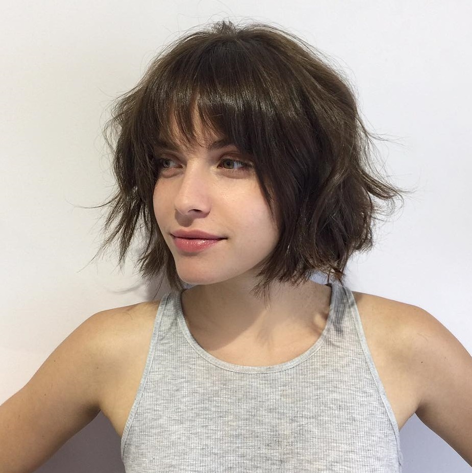50 Classy Short Bob Haircuts and Hairstyles with Bangs (500 x 501 Pixel)