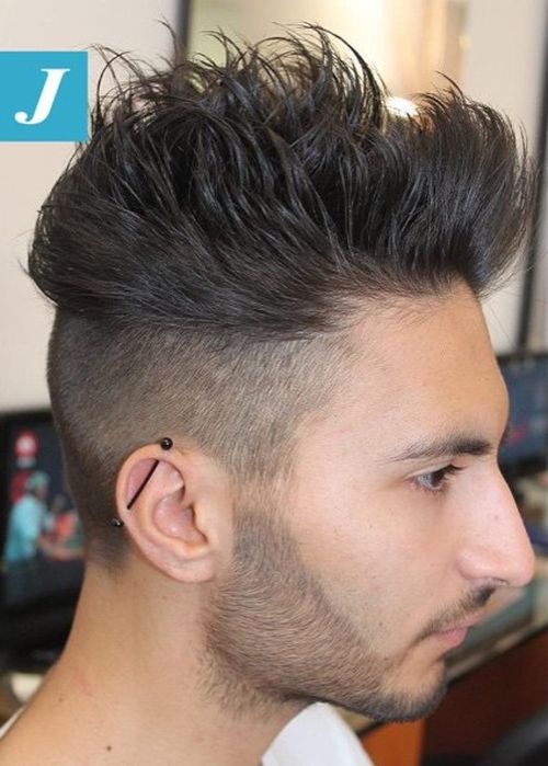 40 Ritzy Shaved Sides Hairstyles And Haircuts For Men (500 x 699 Pixel)