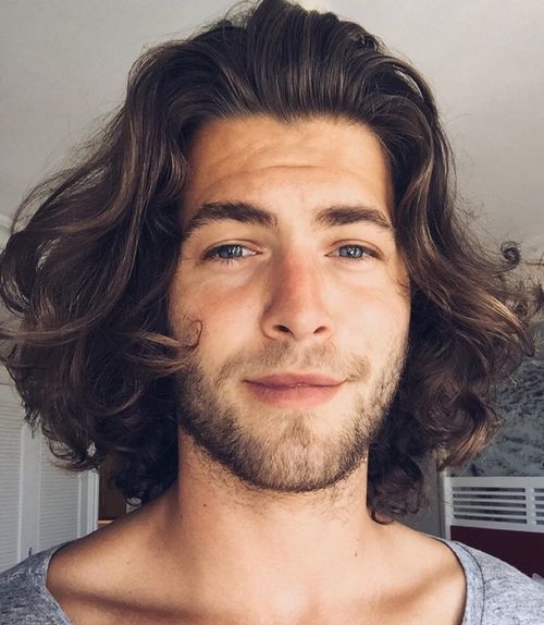 Medium Length Curly Wavy Mens Hairstyles - George's Blog (500 x 574 Pixel)