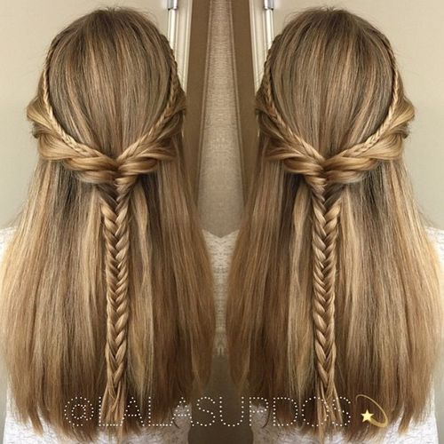 50 Half Up Half Down Hairstyles for Everyday and Party Looks (500 x 500 Pixel)