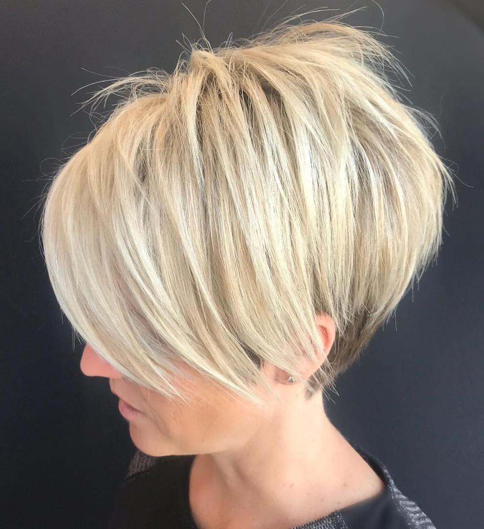 Pixie Cuts With Bangs in 2020 - Short Pixie Cuts (500 x 545 Pixel)